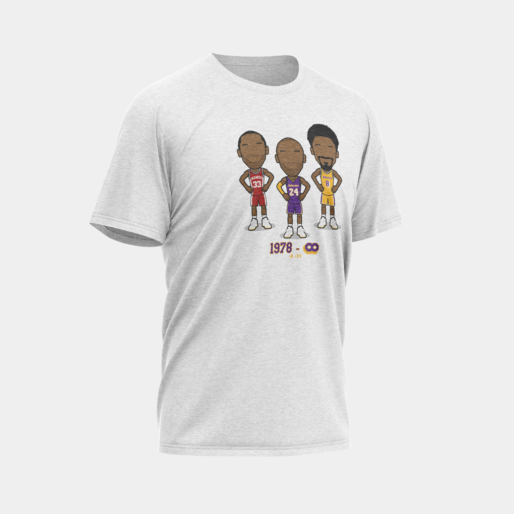 DedicacesFr's tweet photo. Notre t-shirt 👕 en hommage à #KOBE 💜💛

> Rappel :
🔹TOUS les BENEFICES seront versés à la Kobe &amp; Vanessa Bryant Familiy Foundation #KVBFF
🔹Edition limitée - 248 exemplaires 
🔹Absence de notre logo sur ce design - HORS DE QUESTION pour nous DE FAIRE DU BUSINESS sur ce drame. https://t.co/0Yyqtpq34c