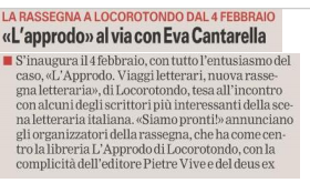 feltrinellied's tweet photo. Il 4 febbraio inaugurazione della rassegna #LApprodo di #Locorotondo con #EvaCantarella e il suo #GliIngannidiPandora via @LaGazzettaWeb https://t.co/lyC4HMVgoz