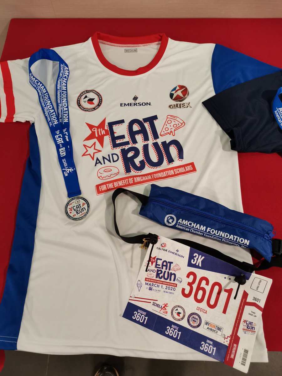 fabrunningph's tweet photo. 9th AmCham ScholaRUN - Eat and Run 2020
March 1, 2020
Central Park of SM by the Bay, SM Mall of Asia

200m Dash - P500
3K  - P650
5K  - P700
10K - P750
21K - P1100

Inclusions
All distances - Race Shirt, Race Bib, Race Belt and Finosher Medal
21K - Finisher Shirt https://t.co/sPaqT9ERP5