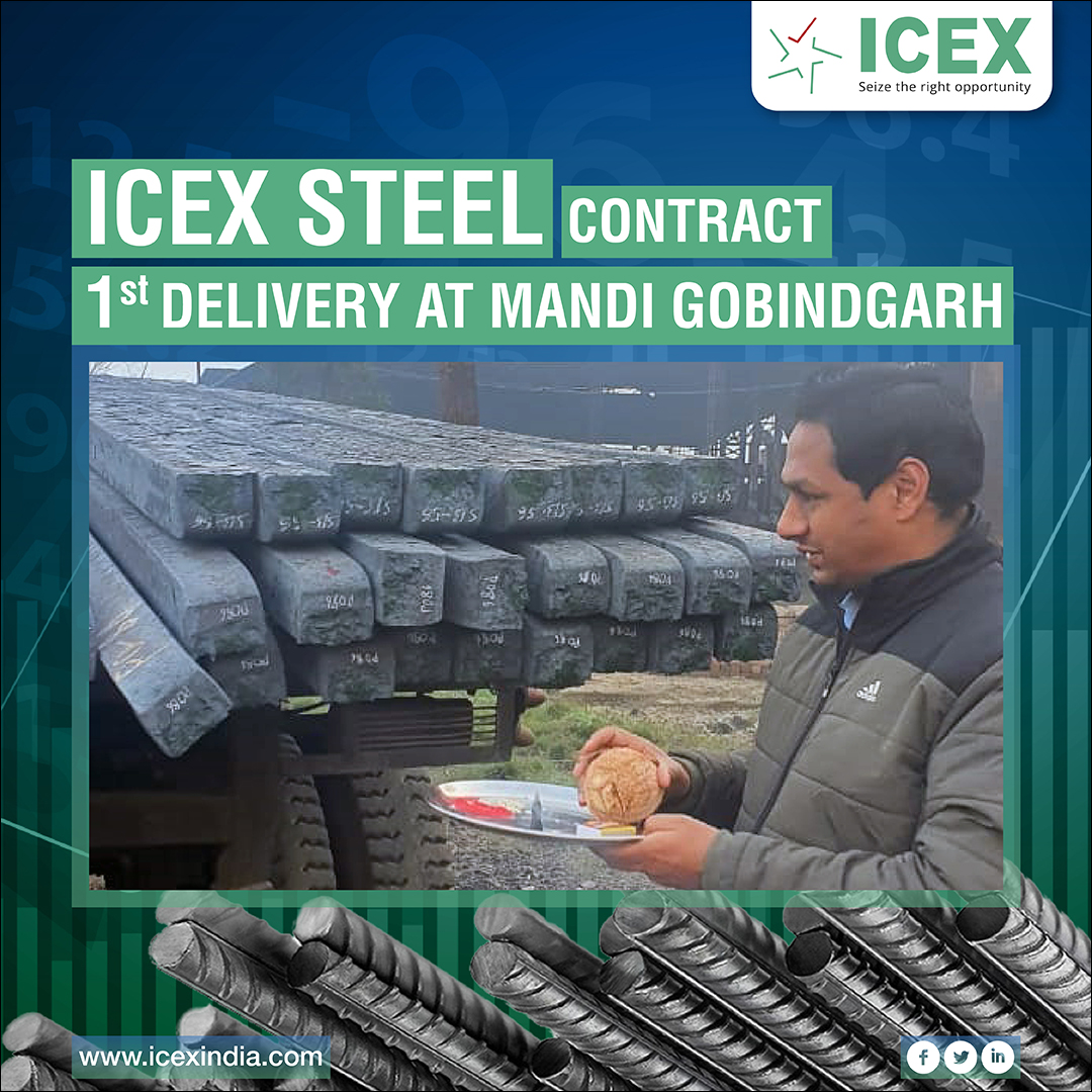 ICEXofficial's tweet photo. ICEX conducts 1st successful delivery from its newly designated delivery centre Mandi Gobindgarh for February 2020 contract.
#ICEX #commodity #steel #exchange #delivery #SteelFutures https://t.co/GUo4rUSNoW