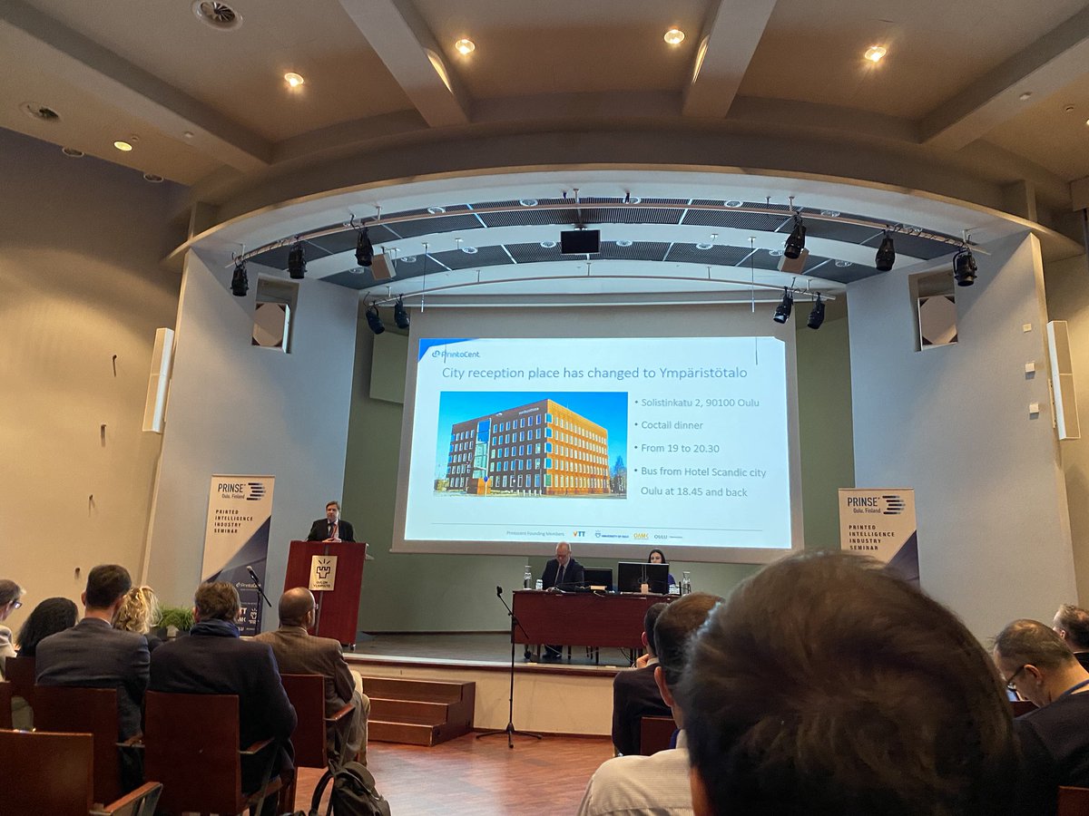 coatema's tweet photo. #Prinse 2020 started. PE product on the skin of every visitor measures the applause for the speakers. #Coatema is Keynote on day one and speaker about #Oledsolar project. And yes #VTT made the winter feeling with a lot of new snow possible. https://t.co/ZV49JuBaan