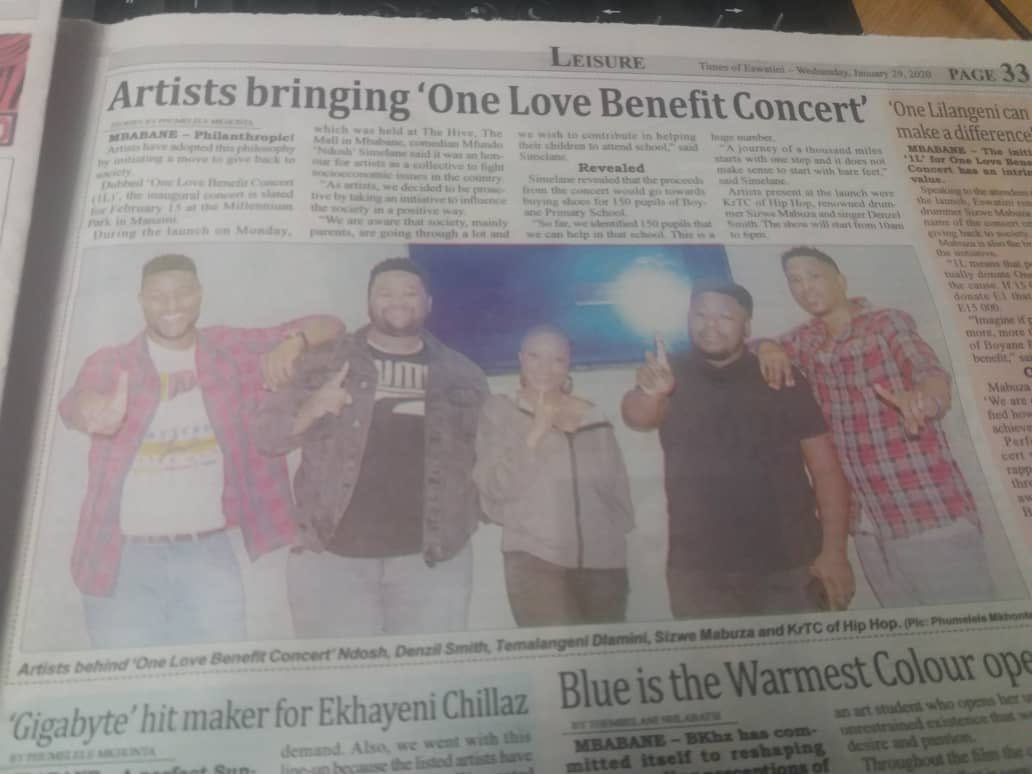 OneLoveBenefit's tweet photo. Good Morning!!! 

#OnThePaper today... 

More information coming up soon. Meanwhile, read all about it... #OneLove #WeAreDifferenceMakers #TiniTwitter https://t.co/41lWLQhR3B