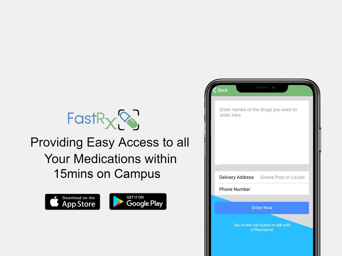 abrefa_william's tweet photo. Still wait in line or walk long distances to the pharmacy?
Seriously!
Switch to FastRx, a smarter, friendlier pharmacy that hand delivers your medication whenever you need it anywhere on KNUST campus.
#pharmacy #knust #fastrx #digitalpharmacy https://t.co/QgYjRe04df