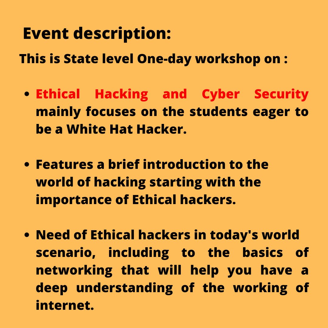 zillion_cubes's tweet photo. A great opportunity for the Students. A current Topic that must be educated to younger generation.

⭐️CYBERTON 2020⭐️
check: https://t.co/qouLPnUAxO

A MUST VISIT WORKSHOP.

Register Yourself People. Become an #WHITEHATHACKER💪

#CYBERTON2020 #cybersecurity #ethicalhacking https://t.co/lWJh0Kkwtb