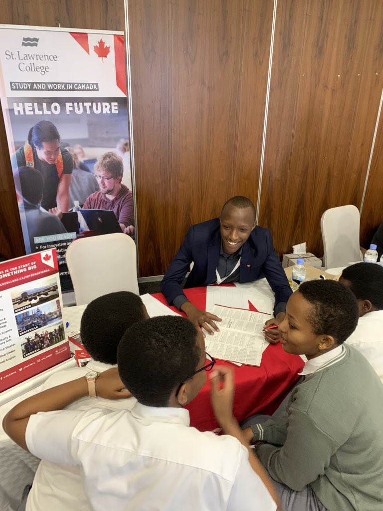 SLCintl's tweet photo. @whatsinsideslc is attending the #educanada 🇨🇦 events in #Kigali #Rwanda 🇷🇼 organized by @CanadainRwanda Meeting amazing future students! /#slclarryworld #proudtobeslc https://t.co/rsj2wrQ7Vb
