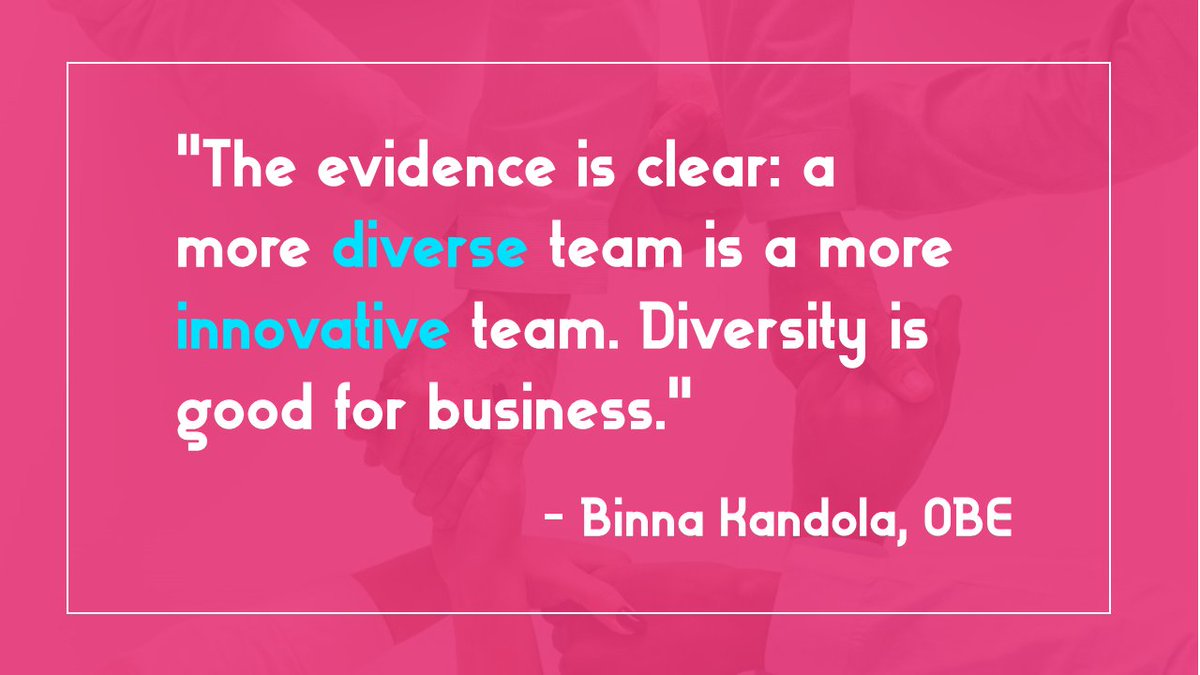 PearnKandola's tweet photo. '#Diversity is good for business.' So why doesn't change happen sooner? #diversityandinclusion https://t.co/uhJXssinPF