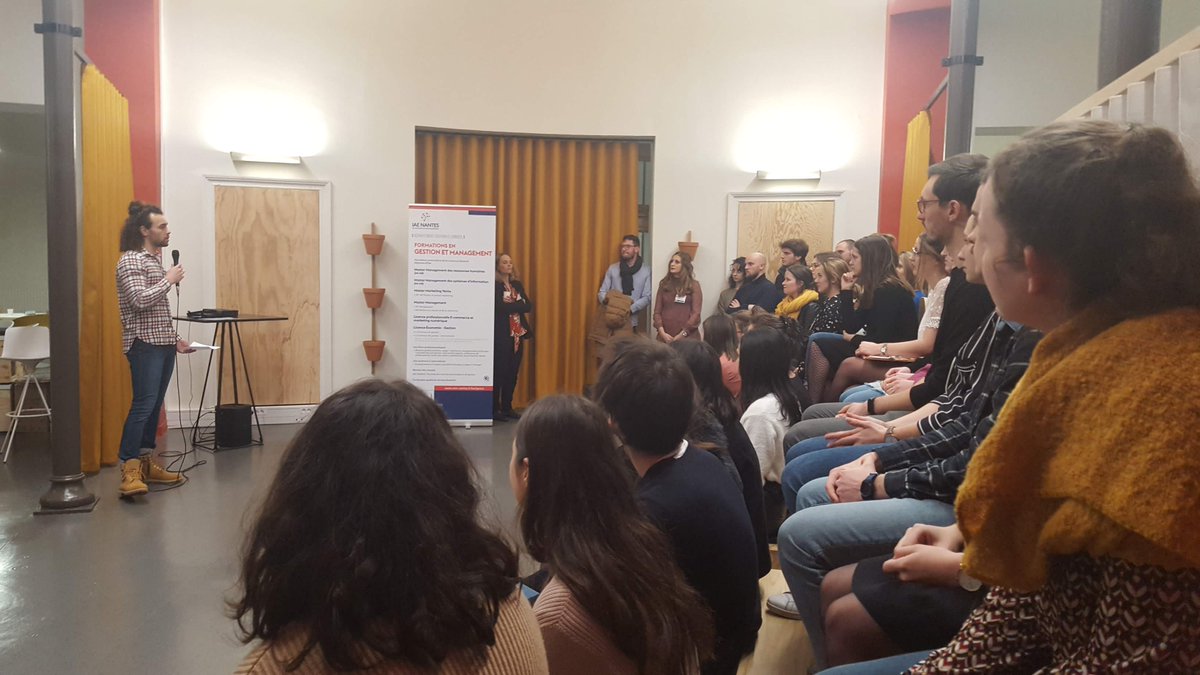 IAEnantes's tweet photo. Merci aux 6 #pros venus hier à l'#afterwork #AlaTableDesPros présenter leur métier dans le domaine du #marketing à nos étudiants ! #AgnesGuillonRobin, #AlexandreNingre @Publicisactiv_, #AntoineHerault, #AudreyKerwich @ASI_Informatic, #ChloeDuffay, #EstellePrimeau @TroopersAgency https://t.co/mcqdQfzuje