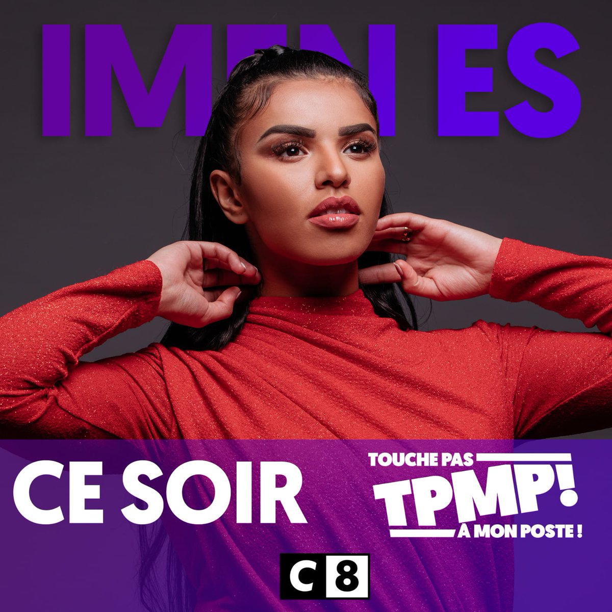 Ce soir dans #TPMP retrouvez Imen Es en live 🎤 Jul, Alonzo, Dadju, Abou Debeing, Marwa Loud et Franglish feront tous des apparitions sur le disque de dix-neuf titres : Nos ViEs 📀 
À ce soir 18h30 pour le direct 😀