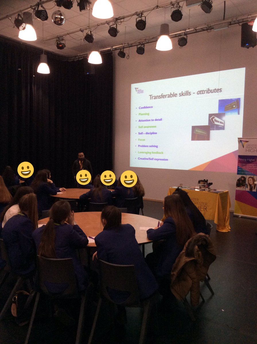 HairMea's tweet photo. An inspirational careers session for Yr 9 H&amp;B students today by GM Higher. Focusing on transferable skills and HE options within the industry. @GM_Higher @MEAcad #linkingcirriculumtocareers #raisingaspirations https://t.co/xNR5HrfqXQ