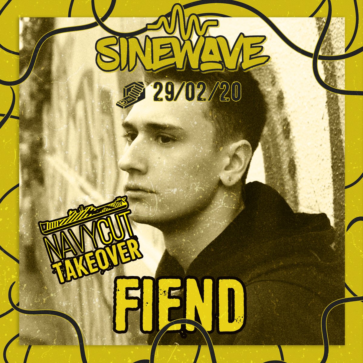 SineWaveHUD's tweet photo. We've got @_NAVYCUT_ docking port at @BASSmentHUD on Feburary 29th! 

Come catch label head J.Sparrow showcase the Navy Cut sound alongside Surreal and Fiend in a 2 hour B2B! 

Ticket link in our bio! https://t.co/eCDBOiOr3Y