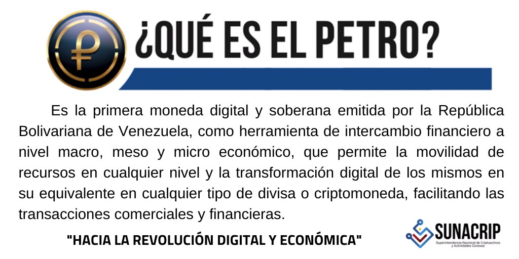 arma_maestra's tweet photo. Nos sumamos a la campaña informativa para el uso del #Petro como herramienta de intercambio financiero en la RBV
#SomosFANB 
#HaciaLaRevolucionDigitalEconomica
#EjercitoFANB 
#AviadoresDeLaPatria
#ArmaMaestra https://t.co/cy85a2FOsX