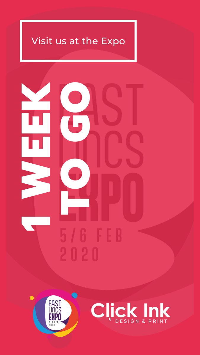 ClickInkPrint's tweet image. Just one week to go now until the East Lincs Expo! #EastLincsExpo