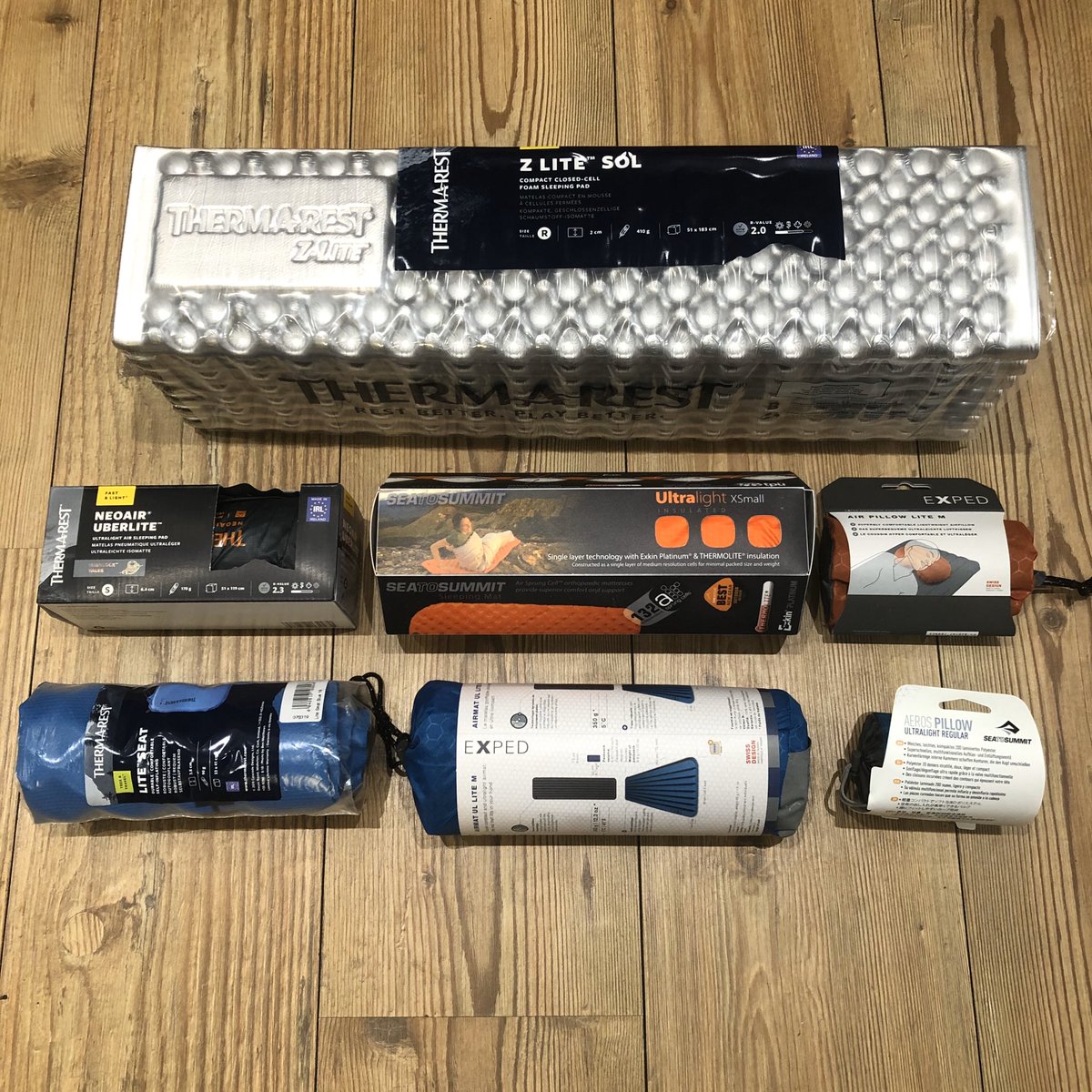 Sleeping mats and pillows ready for your next multistage event. Small, compact and light. Lots of different sleep systems to choose from. Sleeping bags available too. #myracekit #enjoyyouradventure #thermarest #exped #marathondessables