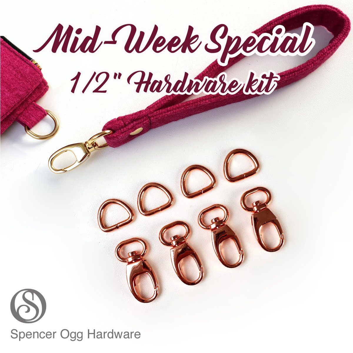 spencerogg's tweet photo. MID WEEK SPENCER OGG SPECIAL
The cutest ½” bag making hardware kit Just £6.25 
8 pieces included in the set
https://t.co/aqWL2hsoWq...

4 pieces of ½” swivel clasps 
4 pieces of ½” D-rings 

Spencer Ogg superb quality Hardware. Top quality, heavy duty alloy. 
This week only https://t.co/QWXIeu6d7s