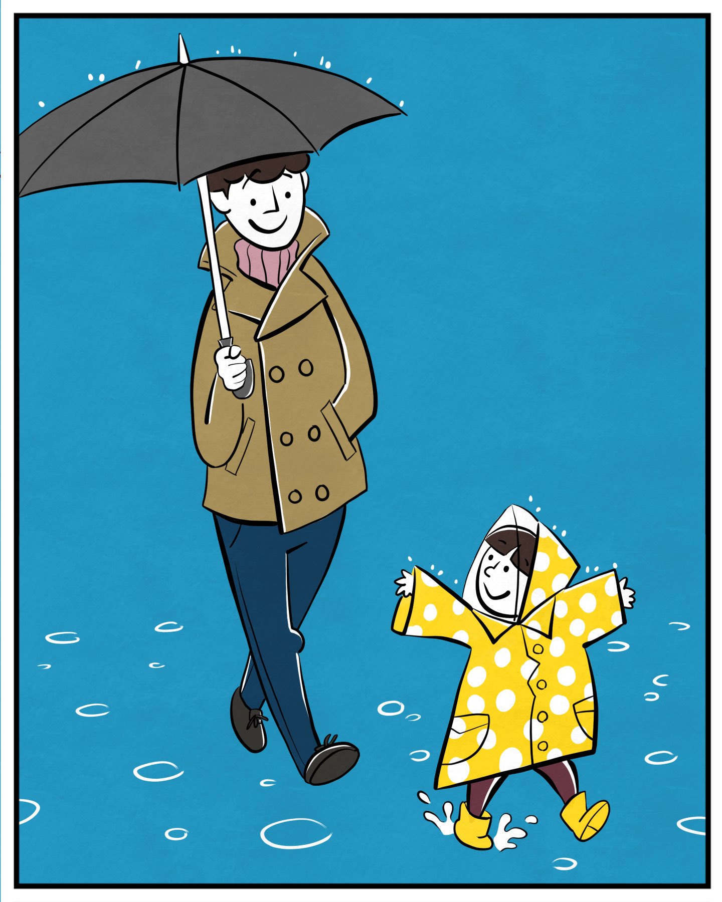 ねこぐるま 昨日までは雨だったから描いたんですけど今日は晴れ 雨は憂鬱になりますが絵の題材にはいいですね 傘 あした天気になあれ 雨散歩 雨音 雨の日のイラスト T Co 9xnht1yml4 Twitter