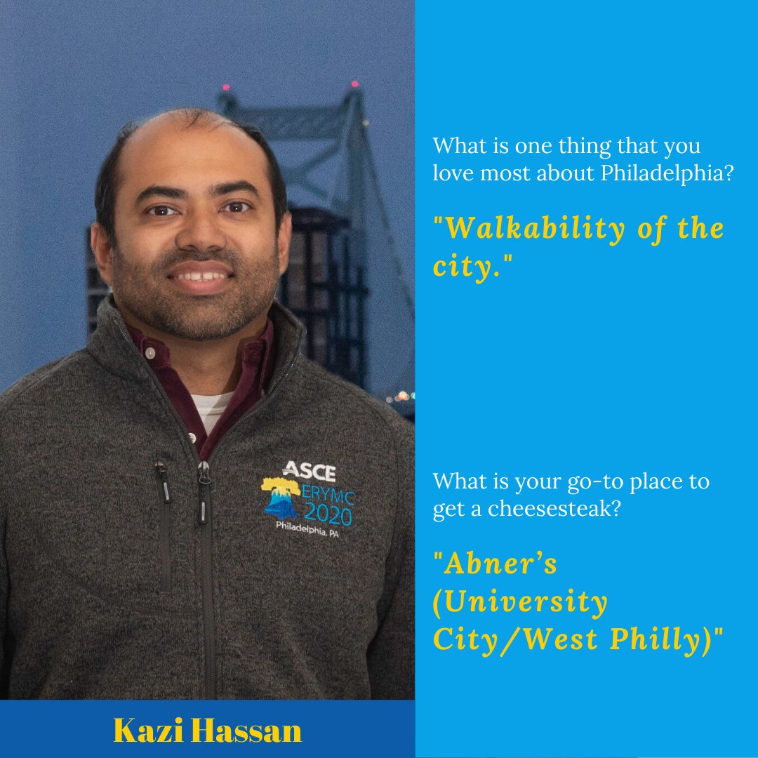 erymc2020's tweet photo. 2 days until #ERYMC2020!

Leading up to this weekend, our Committee was asked one thing they love most about Philadelphia and where they go for the best cheesesteak in town.

#ASCE #ASCEMadeMe #MRLCEast #MRLCPhilly #PhillyPhilly https://t.co/2AzlVbdi4C
