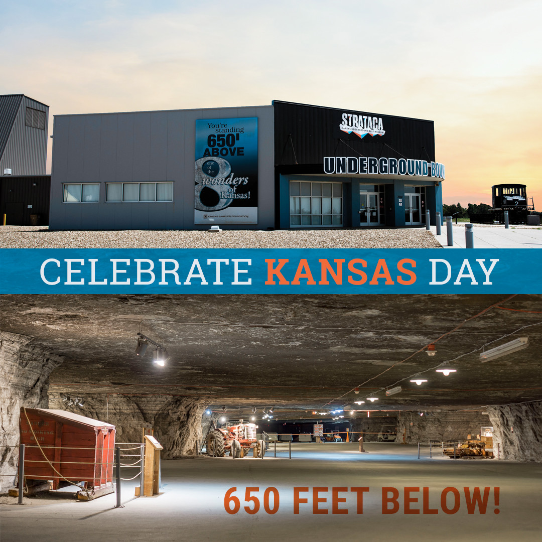 UnderKansas's tweet photo. Happy KANSAS day! Come celebrate this day in a unique way, UNDER Kansas! 😳🤩
#UnderKansas #KansasDay https://t.co/3BlqXY02UE
