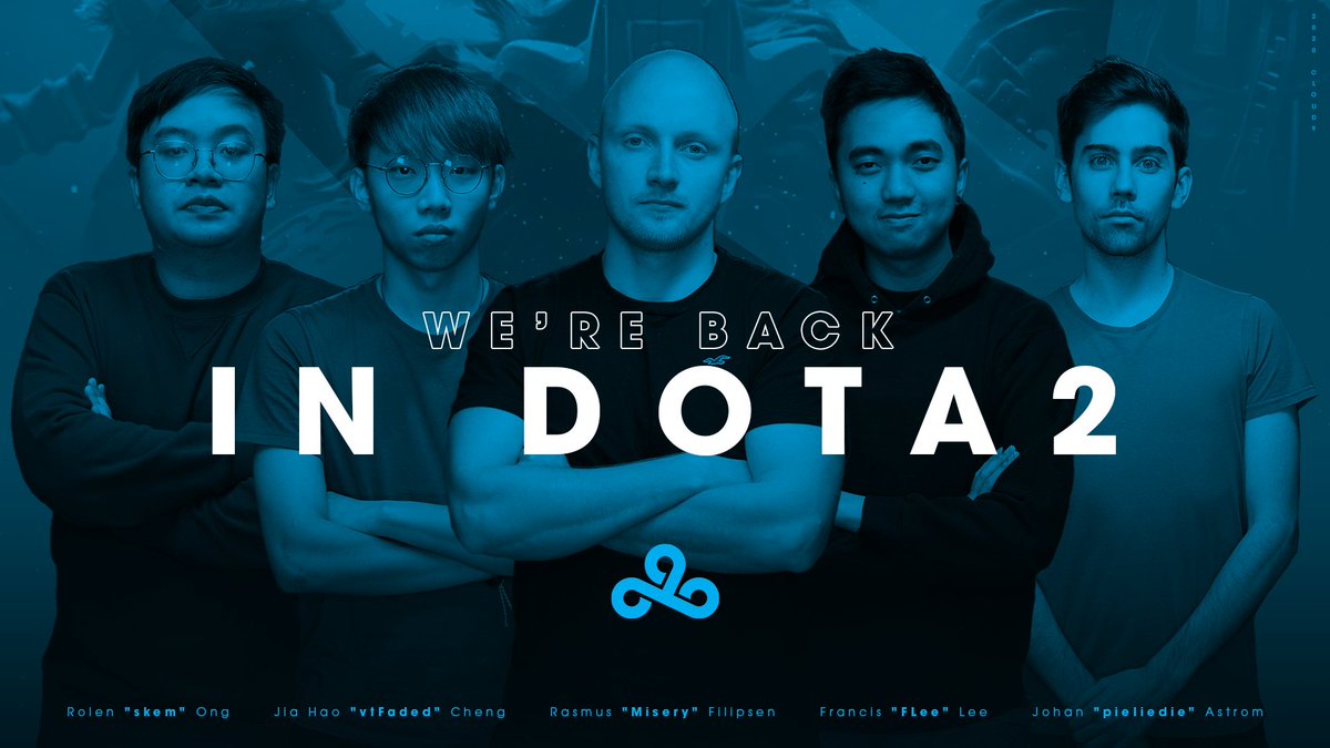 After 2 years, #C9DOTA comes off of cooldown as we rejoin competitive <a href="/DOTA2/">DOTA 2</a>!

Our roster:
<a href="/skemdota2/">Andrei</a>
<a href="/vtFaded/">vtFaded</a>
<a href="/MiSeRyDOTA/">Rasmus Filipsen</a>
<a href="/FLeeDOTA/">Francis Lee</a>
<a href="/PieLieDieDota/">Johan Åström</a>

Welcome the #C9FAM everyone!
📰Read more: c9.gg/2020dota2
