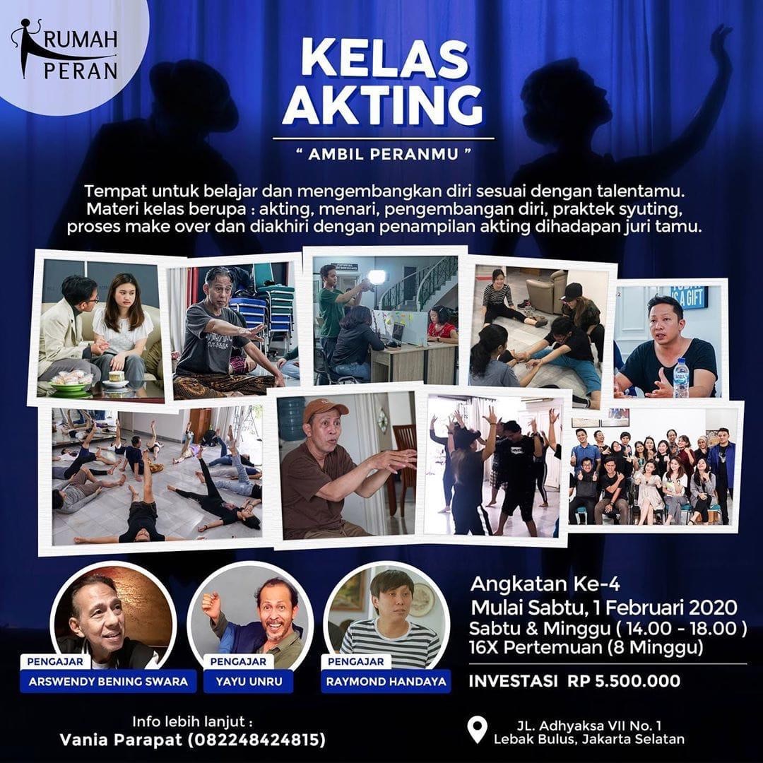 juandinii's tweet photo. Hai.. Batch 4 Rumah Peran Indonesia sudah mau mulai lagiii... Yg mau belajar acting, ada dance jg, 16x pertemuan, praktek shooting &amp; ujian yg dinilai lgsg sm aktor senior.. Cuss daftar ♥️ #kelasakting #acting #belajarakting https://t.co/kqlbxOVgjg