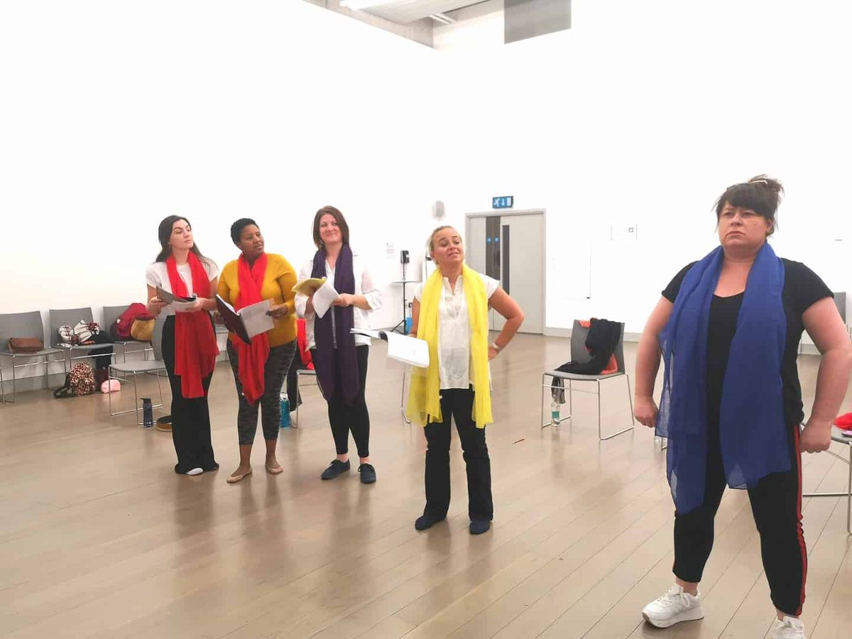 ShewolfTheatre's tweet photo. Only one more day left of rehearsals.. 💙 

Come and see the work of the SHE Wolf Collective.. We are performing 'The Penelopiad' as part of the 'Herstory Festival' in Down Arts Centre, Downpatrick.

TICKETS ARE ONLY 5.00 on the Down Arts Web site! https://t.co/OjDKhGa5rJ
