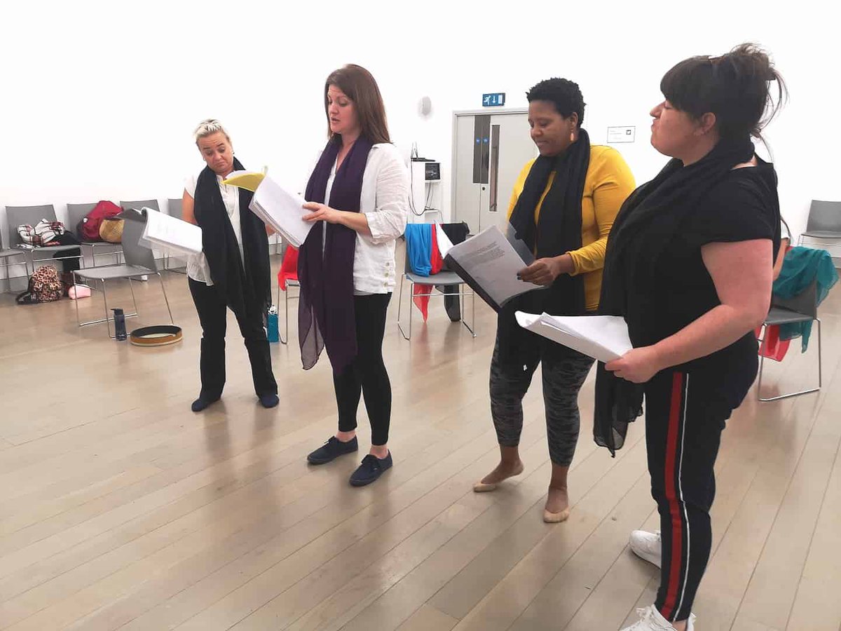 ShewolfTheatre's tweet photo. Only one more day left of rehearsals.. 💙 

Come and see the work of the SHE Wolf Collective.. We are performing 'The Penelopiad' as part of the 'Herstory Festival' in Down Arts Centre, Downpatrick.

TICKETS ARE ONLY 5.00 on the Down Arts Web site! https://t.co/OjDKhGa5rJ