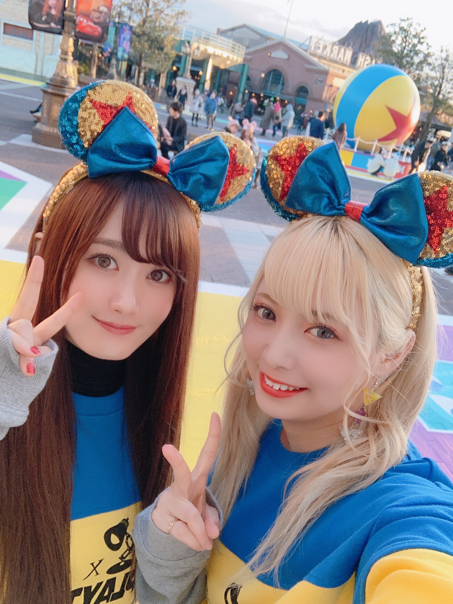 山崎はるか ぴょん吉 Osoroi ピクサープレイタイムコーデ してった 南早紀ぃぃいが遊びたいです てlineしてきたから初ディズニーした レッスン後だったから髪ぽさぽさ