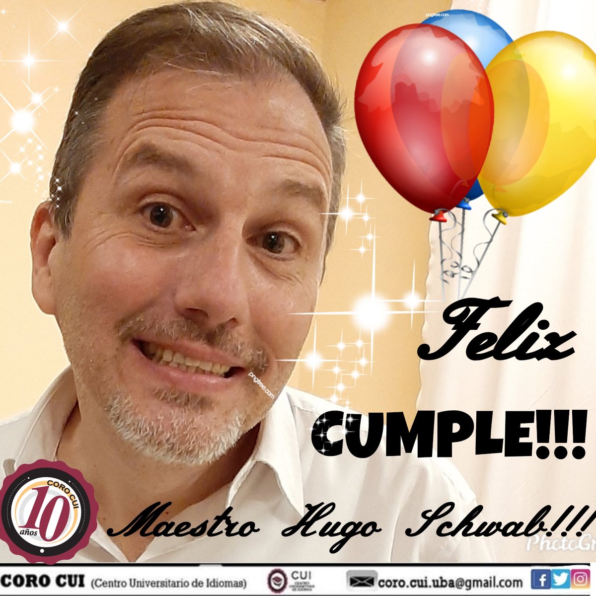 ❤HOY es el cumple de ntro Director el Mtro <a href="/Hugus_Albertus/">Aix-la-Chapelle</a>!!!
❤Muy Feliz Cumple y que tengas un Hermoso Año Hugo!
❤En todos los idiomas te decimos: sos el mejor Dire del Universo y te queremos mucho!
#FelizCumpleHugo
#SosElMejor
#TeQueremosHugoTeQueremos
#CoroCui
<a href="/CUI_oficial/">CUI oficial</a>
