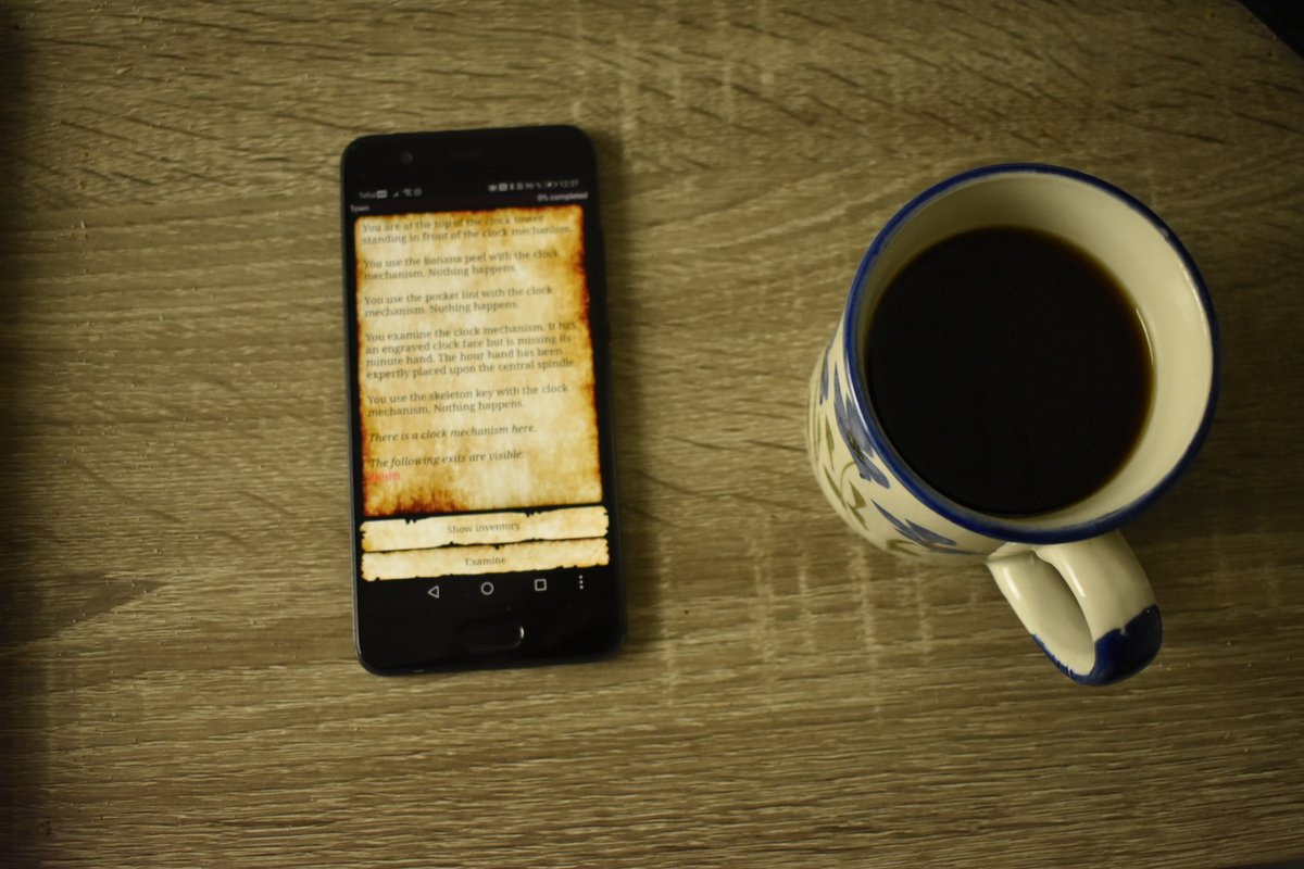 FlowyWater's tweet photo. Been playing Tiny Text adventure. Really liked it. You can read more here in my short review https://t.co/n34OhX44zy #tinytextadventure #textadventure #review #textbasedgame #android https://t.co/T1vMU2ocaZ