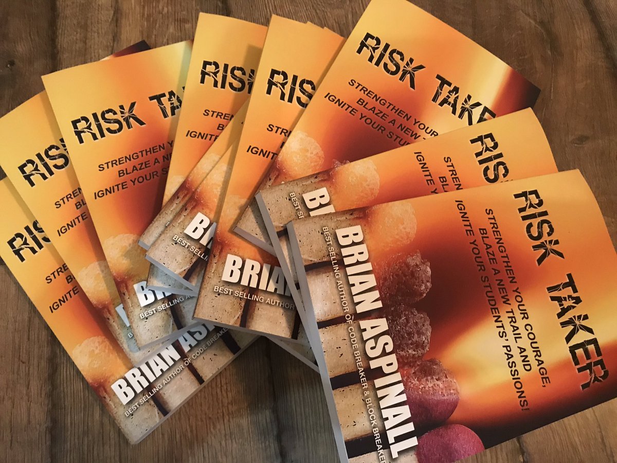 Brian Aspinall (@mraspinall) on Twitter photo Hot off the press! I’m giving away TEN signed copies of <a href="/risktakeredu/">Risk Taker</a> to ten followers! Simply RETWEET this to enter!! Bonus points for tagging your friends! #RiskTakerEdu Hot off the press! I’m giving away TEN signed copies of <a href="/risktakeredu/">Risk Taker</a> to ten followers! Simply RETWEET this to enter!! Bonus points for tagging your friends! #RiskTakerEdu