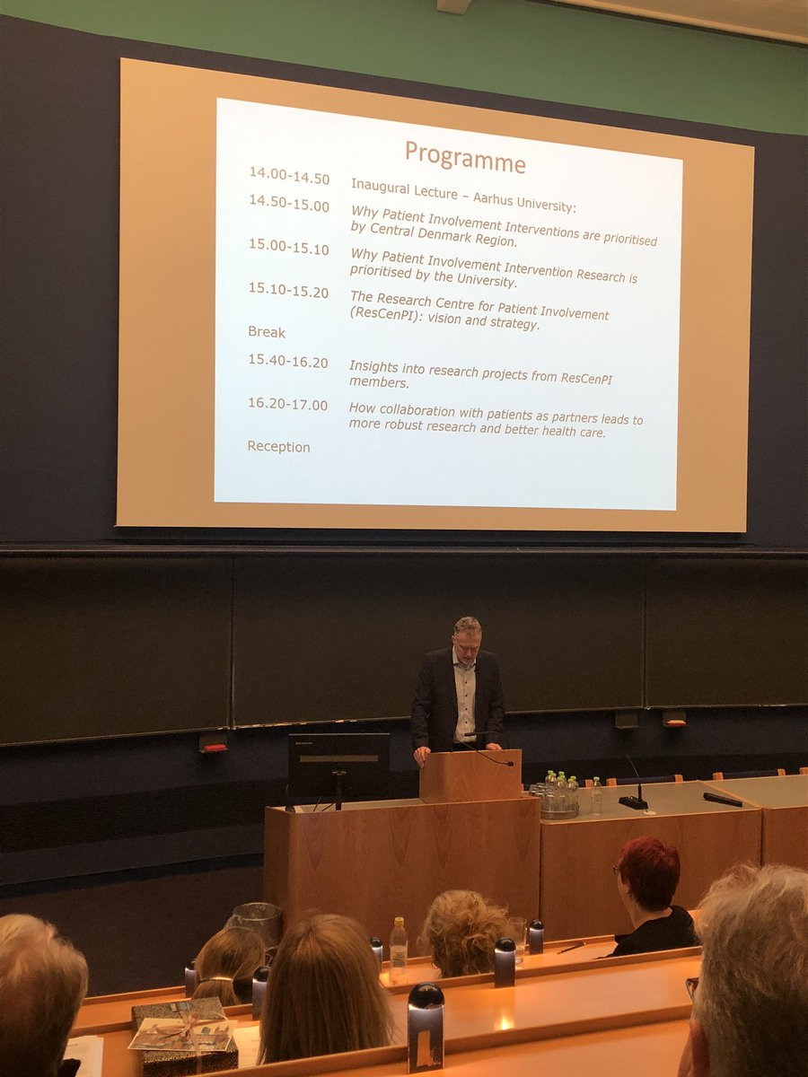 TerpMalene's tweet photo. “You are by all means the right person for the task @BekkerHilary”. Opening ceremony for The Research Center for Patient Involvement at Aarhus University hospital https://t.co/RiEGMMrSwn