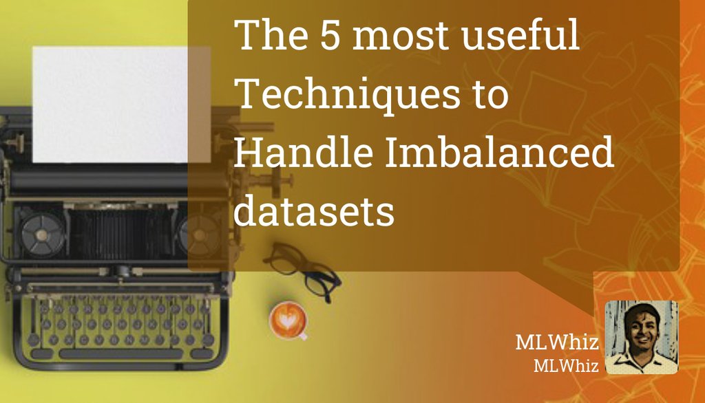The 5 most useful Techniques to Handle Imbalanced datasets
▸ bit.ly/2GtCiHY

#python #machinelearning #datascience