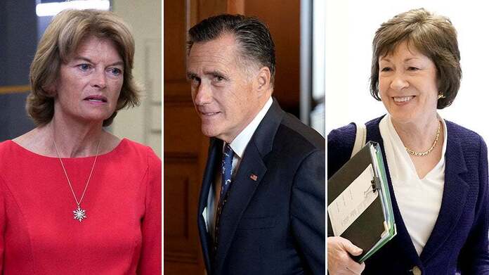 <a href="/realDonaldTrump/">Donald J. Trump</a> 3 squishy RINO's:

Let them know how you feel🔥🔥🔥

~Lisa Murkowski (202) 224-6665
~Mitt Romney (202) 224-5251
~Susan Collins (202) 224-2523