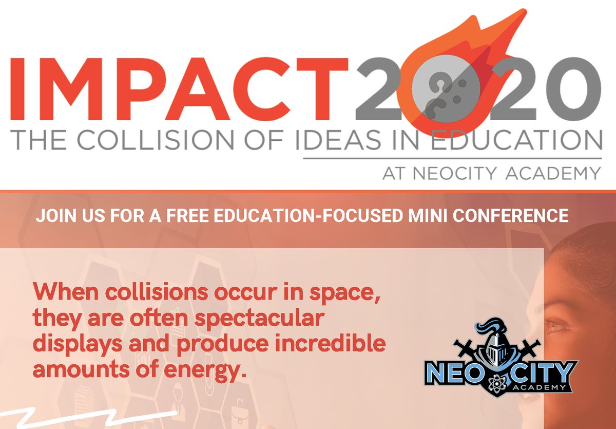 Innovation meets excellence in the Osceola School District and NeoCity Academy is no exception. Join the Knights for IMPACT2020, a one-day mini-conference for teachers, school counselors, and administrators on February 22, 2020.