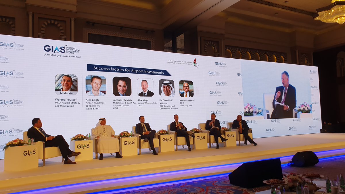 IndraCompany's tweet photo. “Increased connectivity and adoption of emerging technologies are bringing to our customers considerable return on investment, greater efficiencies, enhanced air traffic safety and improved passenger experience.” Alejandro Moya, General Manager, Indra UAE at #GIAS2020 in Dubai https://t.co/Ts7oGPEODV