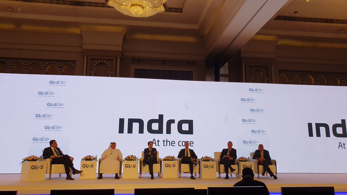 IndraCompany's tweet photo. “Increased connectivity and adoption of emerging technologies are bringing to our customers considerable return on investment, greater efficiencies, enhanced air traffic safety and improved passenger experience.” Alejandro Moya, General Manager, Indra UAE at #GIAS2020 in Dubai https://t.co/Ts7oGPEODV