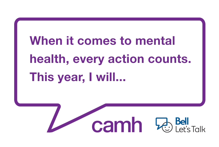 CAMHnews's tweet photo. For better #mentalhealth, every action matters. What could you consider doing to increase awareness about mental health and mental illness? #BellLetsTalk #MentalHealthIsHealth https://t.co/ZNwl0hGxQX