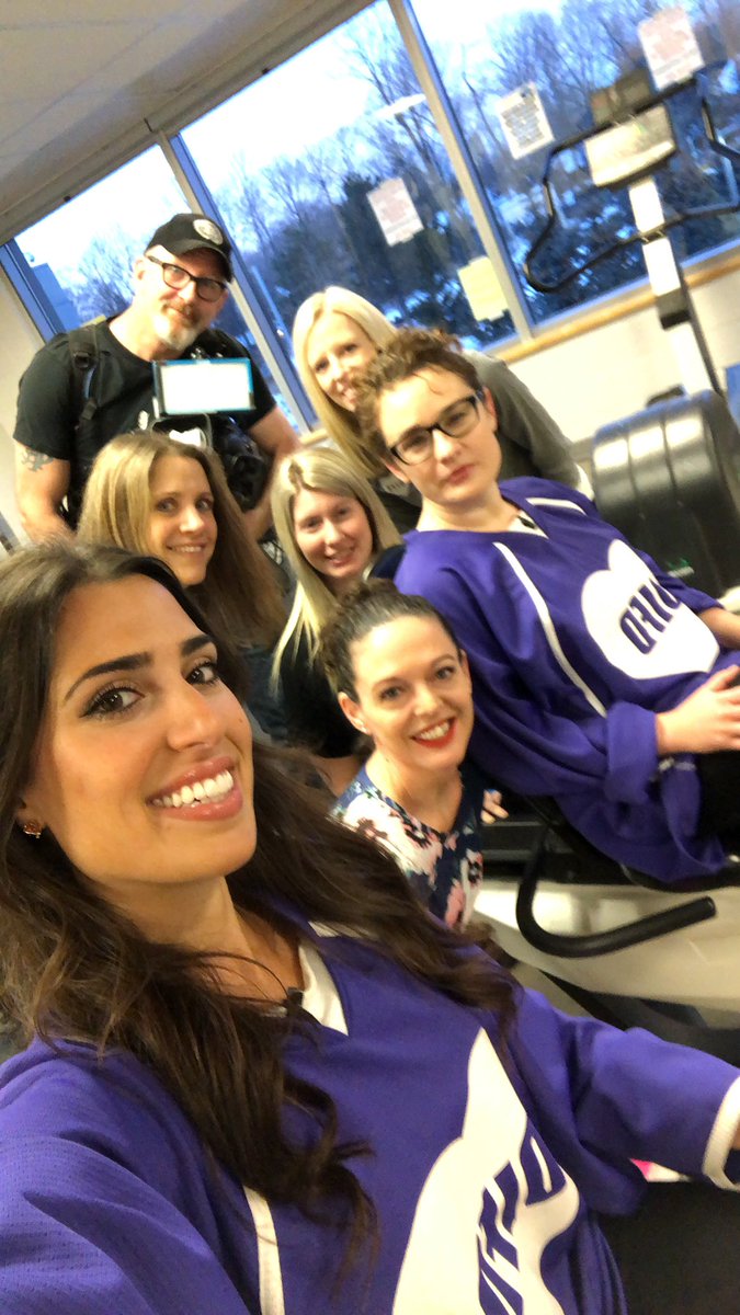Waking up @TheRoyalMHC with this fantastic group of people! Help us end the stigma and join the conversation! #BellLetsTalk #DIFD #PowertothePurple 💜