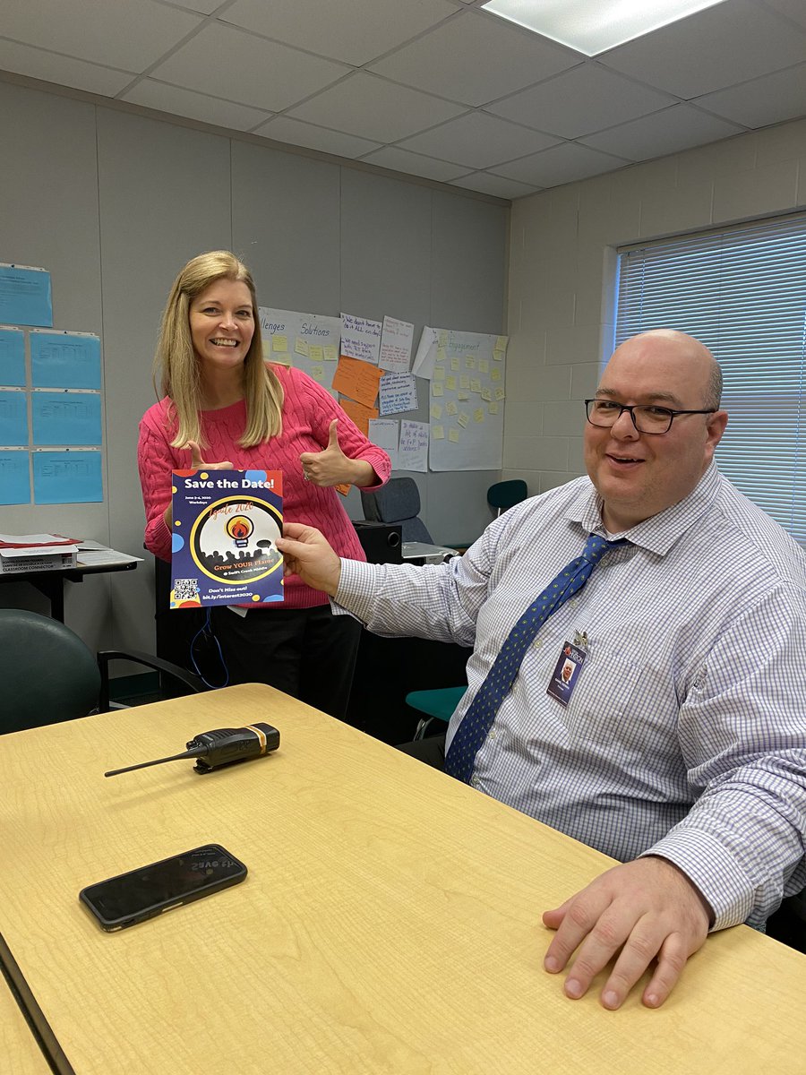 Spent some time today at Powhatan Elementary and took the opportunity to invite <a href="/PowhatanES/">Powhatan Elementary</a> to Ignite 2020! Mark your calendars for June 3 and 4, 2020! #JoCoIgnite