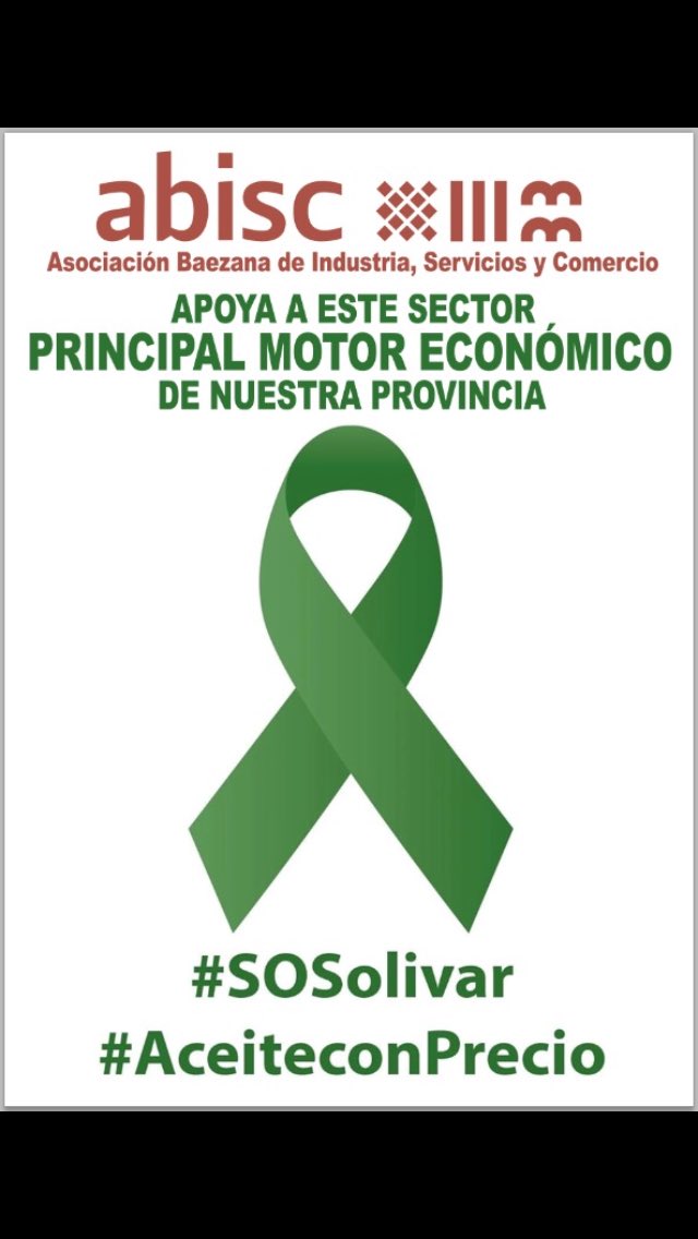 ABISC_CCABaeza's tweet photo. #Abisc muestra su apoyo al sector #olivarero https://t.co/kWWRO66JmS