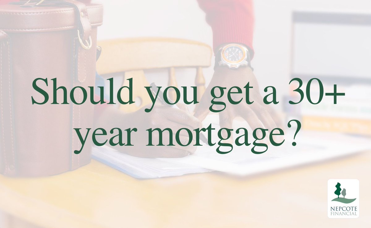 NepcoteFinance's tweet photo. The average mortgage repayment period is 25 years. However, the number of first-time buyers taking out a 31 to a 35-year mortgage is rising. 

In out latest blog we explore the pros and cons of taking out a 30+ year #mortgage https://t.co/j25v4vEpNh

#Worthing #firsttimehomebuyer https://t.co/eyBDuTbFHe