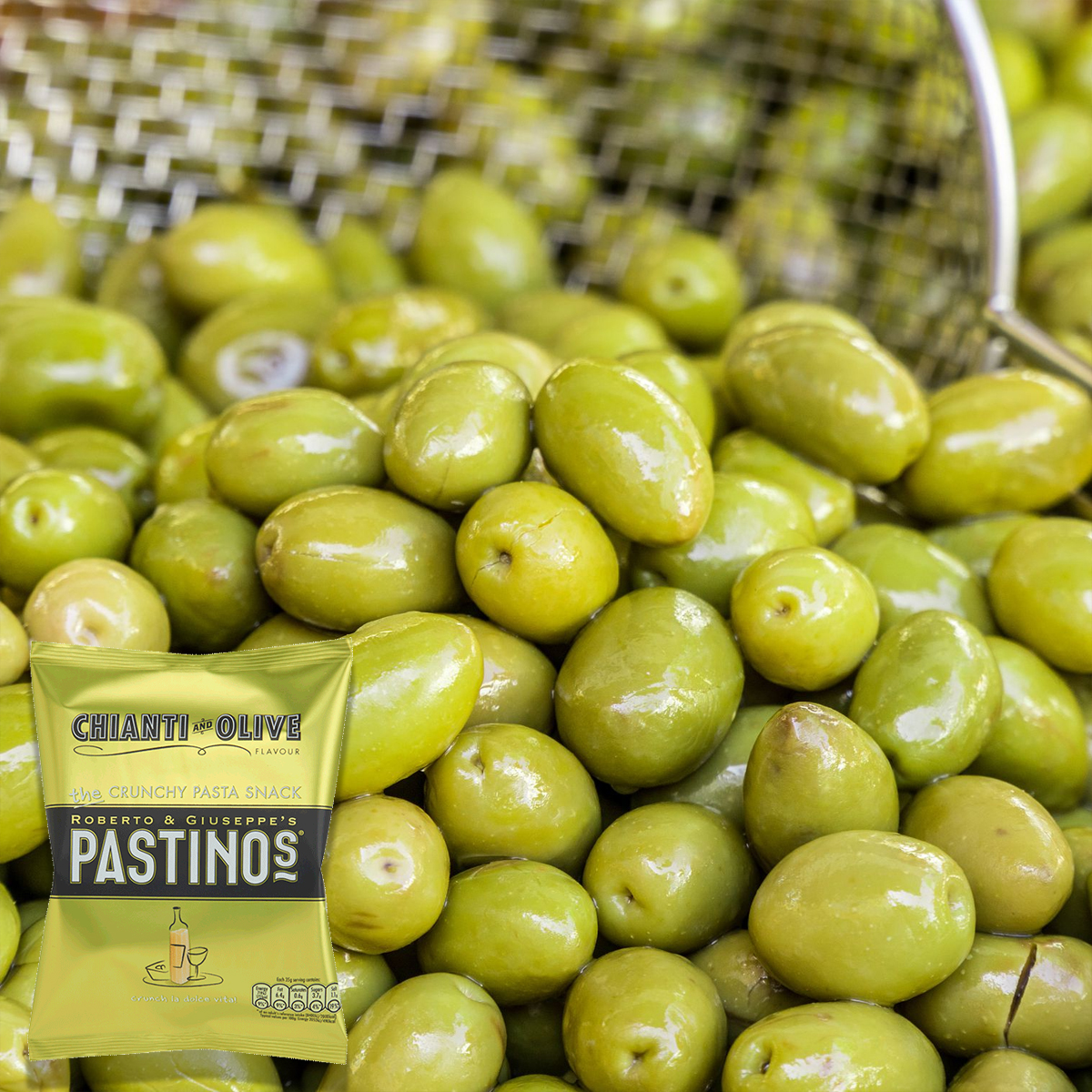 PastinosUK's tweet photo. Chianti &amp; Olive Pastinos bring you a centuries old pairing from Italy's Tuscan region, where traditional methods of working the vineyards and groves are a must. 
.
#PastinosCrunch #Chianti #Veganuary https://t.co/xGMsmJ2Xfz