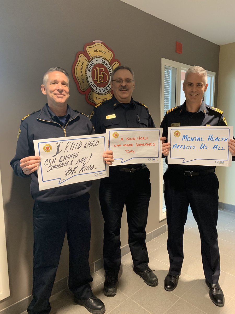 LdnOntFire's tweet photo. Just 1 kind word ...that’s all it could  take to change someone’s day! #BellLetsTalk #ldnont https://t.co/IPQKPil9Rv