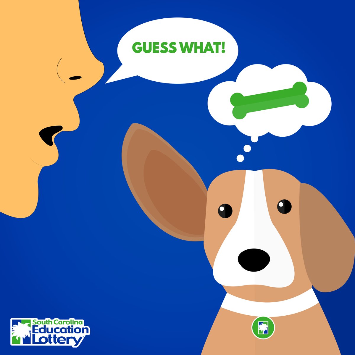 sclottery's tweet photo. A Lexington man was home alone when he checked his Powerball® ticket and realized he’d won $1 million. And he desperately wanted to tell someone. “I told my dog,” he said. Full story: https://t.co/dUuIqe3P3s #sclotterty #winningwednesday https://t.co/zo5gOfpuQg
