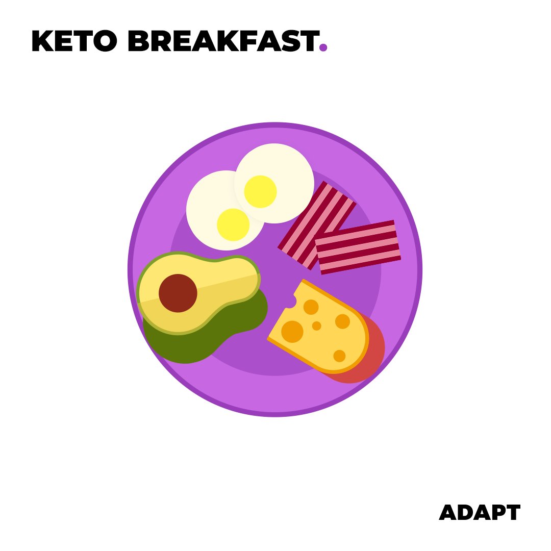 AdaptYourLife's tweet photo. 🚫 IS KETO TOO RESTRICTIVE? 🚫

The next time someone tells you #keto is too restrictive, please share with them this keto breakfast. If that’s restrictive…. 🤷🤔 

RT the most annoying comments you get from non-ketoers. https://t.co/CzSQlPcf90