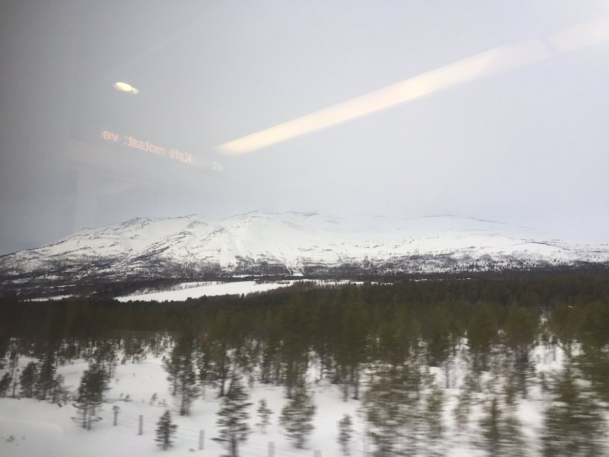 adzgreen721's tweet image. Amazing commute to work on the train. Sea level to 2,800 feet. Probably waist deep snow and the train is on time! #oppdal #norway
