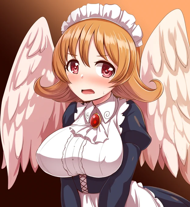異種族レビュアーズのメイドリーちゃん。いいよね有翼人。猛禽類の受付さん好きです。 