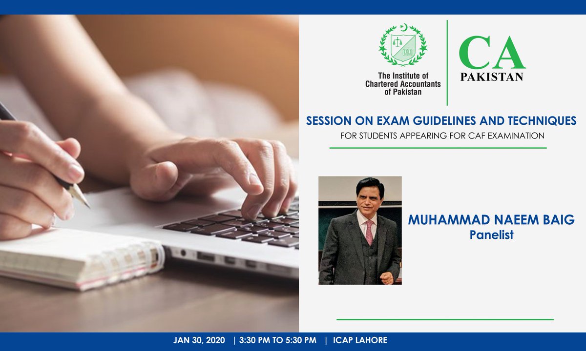 icapofficial's tweet image. M. Naeem Baig is a senior faculty member and director of a leading academic institute.He is an established teacher of Corporate and Business Laws with hands on knowledge and teaching experience of more than 18 years to CA students. 

#ICAP #CA #ExamGuidelines