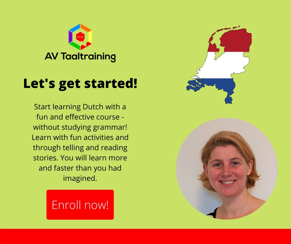 avdvooren's tweet photo. Do you want to start learning Dutch? Enroll now for a fun and effective course, and get a € 25 discount. Go to my website for details: https://t.co/EVhRt0WamC.

#learndutch #nederlandseles #nederlandsleren #nederlands #taal #language #tprs #dutch #dutchcourse https://t.co/U72gScCqKc
