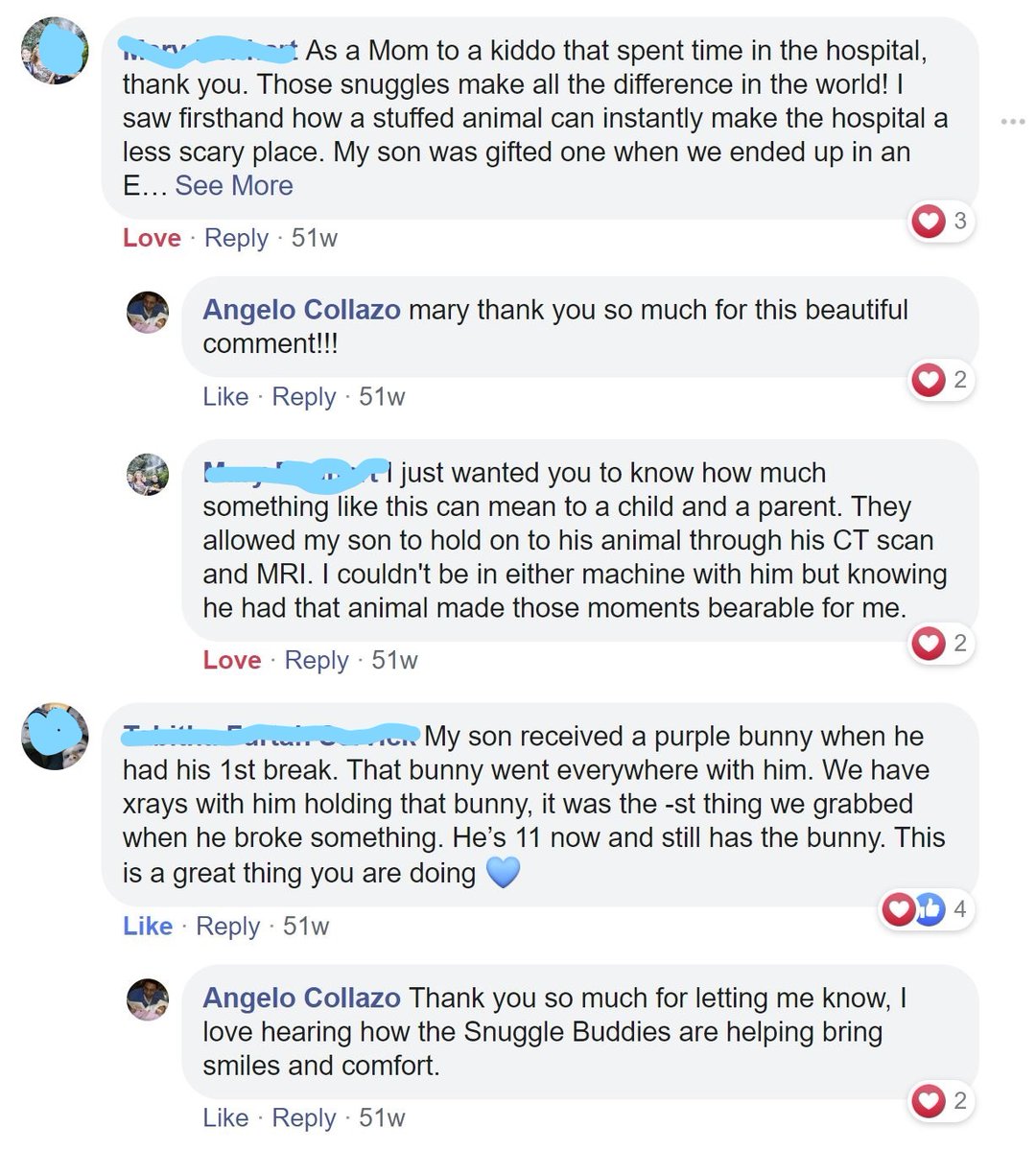 acollazo414's tweet photo. Great Comments about our Snuggle Buddies!! Will make you smile! #ROC #KindnessMatters #GoodGoesRound #sparkkindness #OneMillionActsOfGood #MakeaDifference #SmileWithLays #oiawarenesses #allesheaproject https://t.co/ywWgliIMit