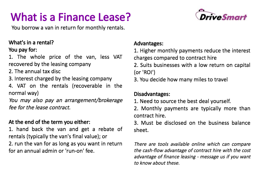 If you're looking to lease a van and want the lowdown on #FinanceLeasing then look no further! Check out our handy guide below. Feel free to send us a DM if you have any questions. 🚐🚚

#vanlease #automotive #drivesmart #WednesdayWisdom #financelease